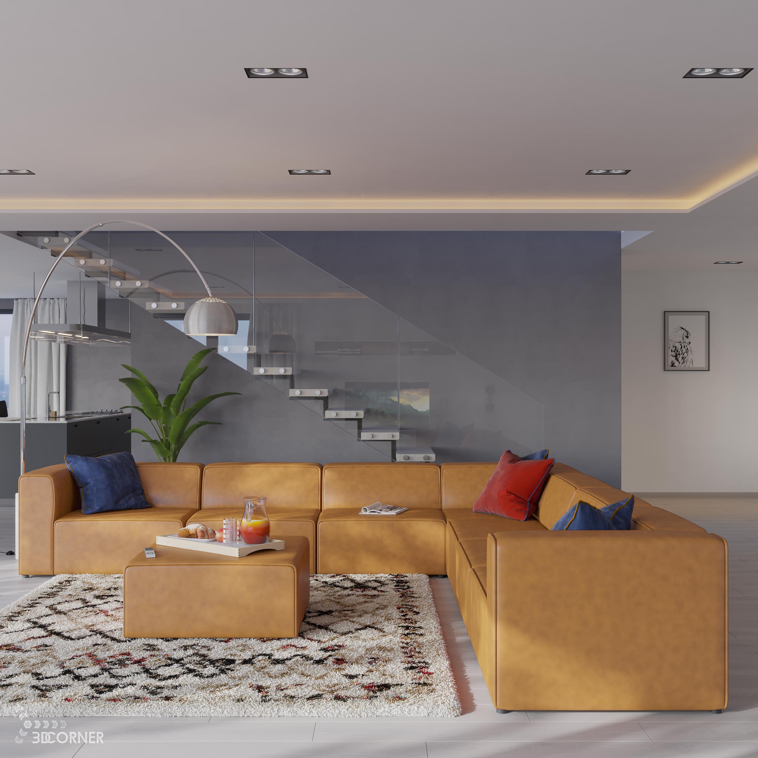 cgi 3d visualization rendering archviz contemporary furniture product 3dcorner