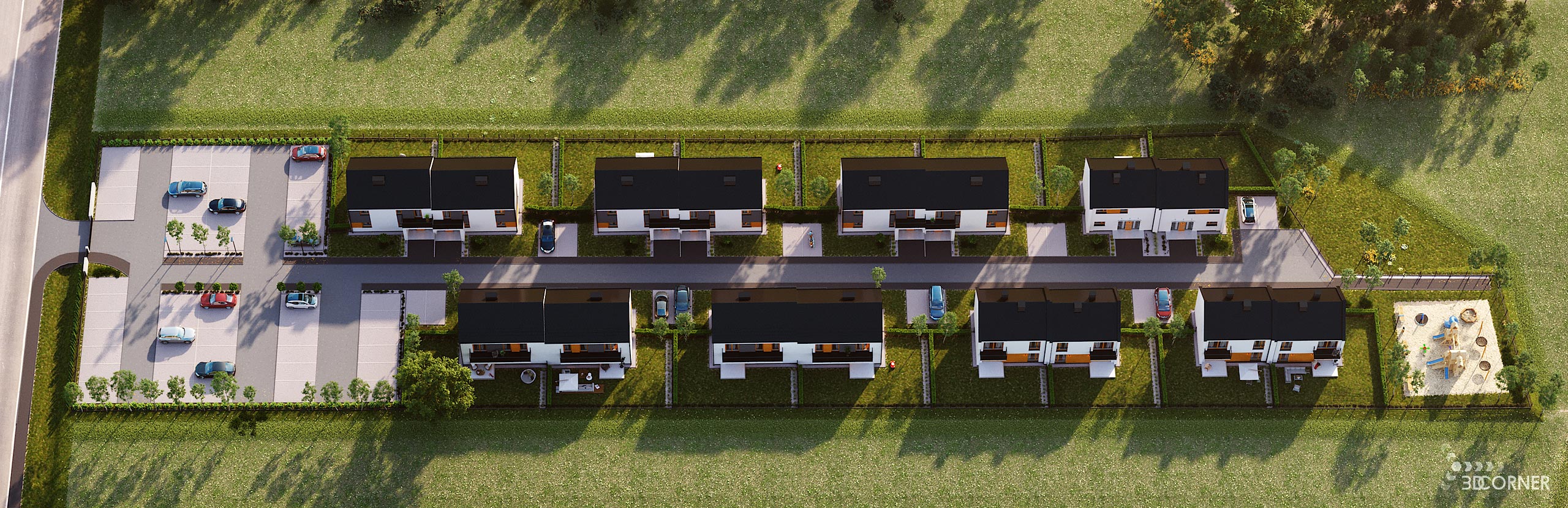 cgi visualization 3d rendering archviz architectural apartments contemporary 3d corner