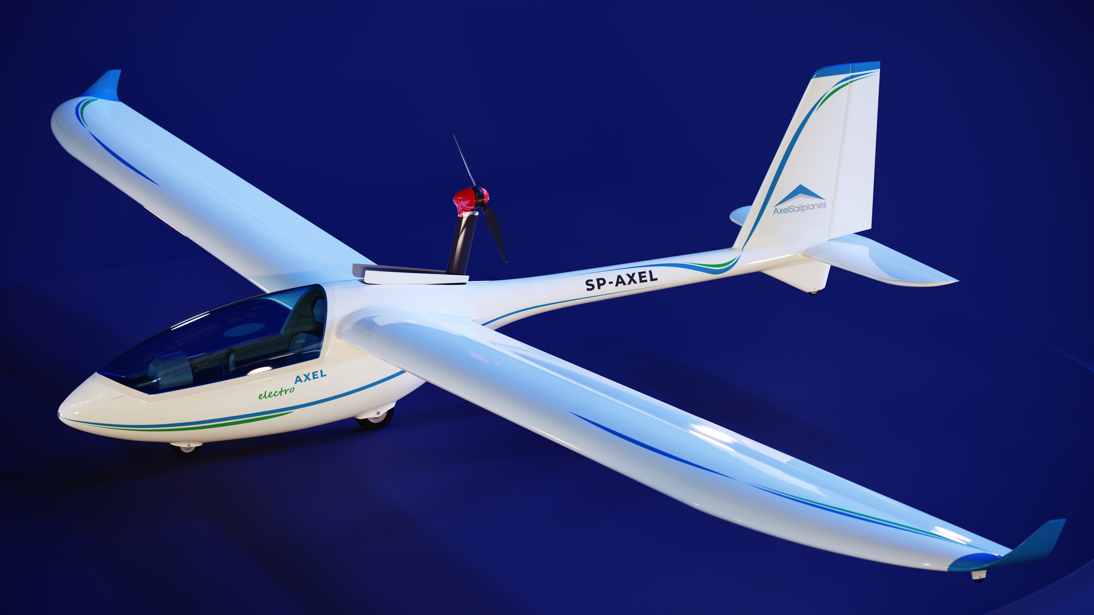 cgi 3d visualization ultralight axel glider product studio 3d corner render