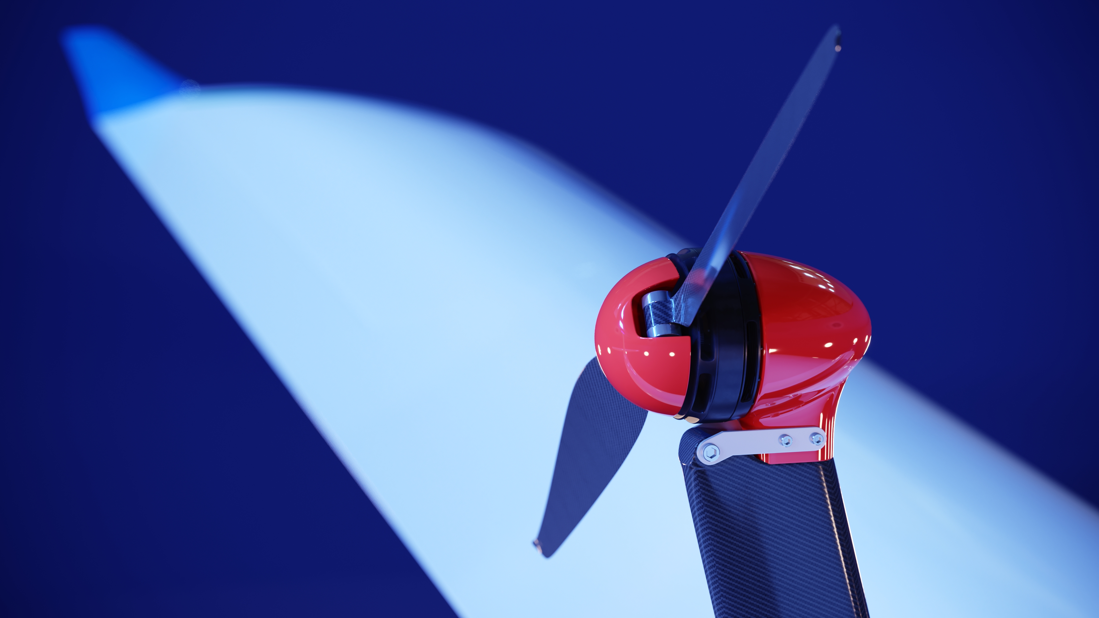 cgi 3d visualization ultralight axel glider electro product studio 3d corner render