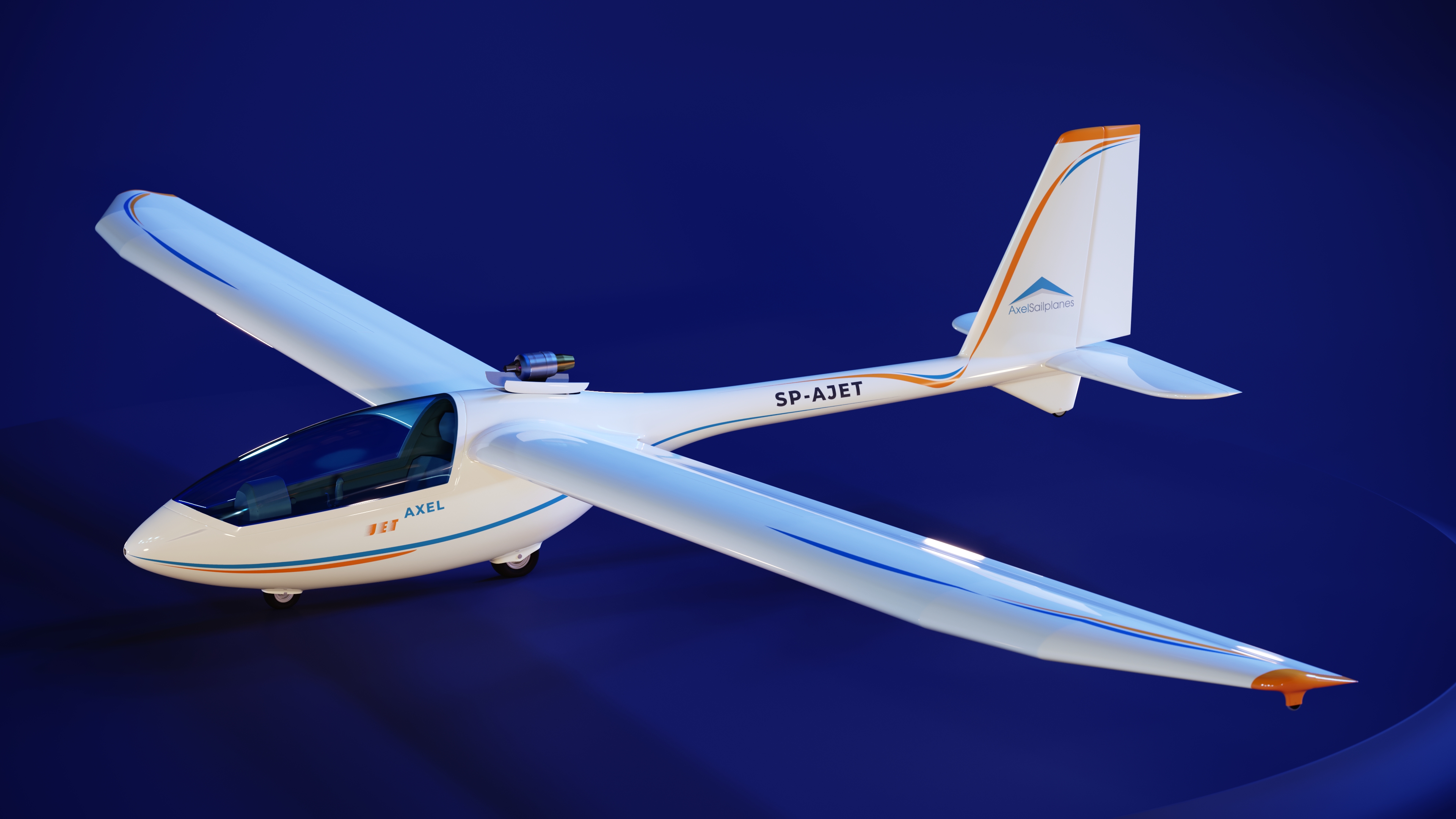 cgi 3d visualization ultralight axel glider jet product studio 3d corner