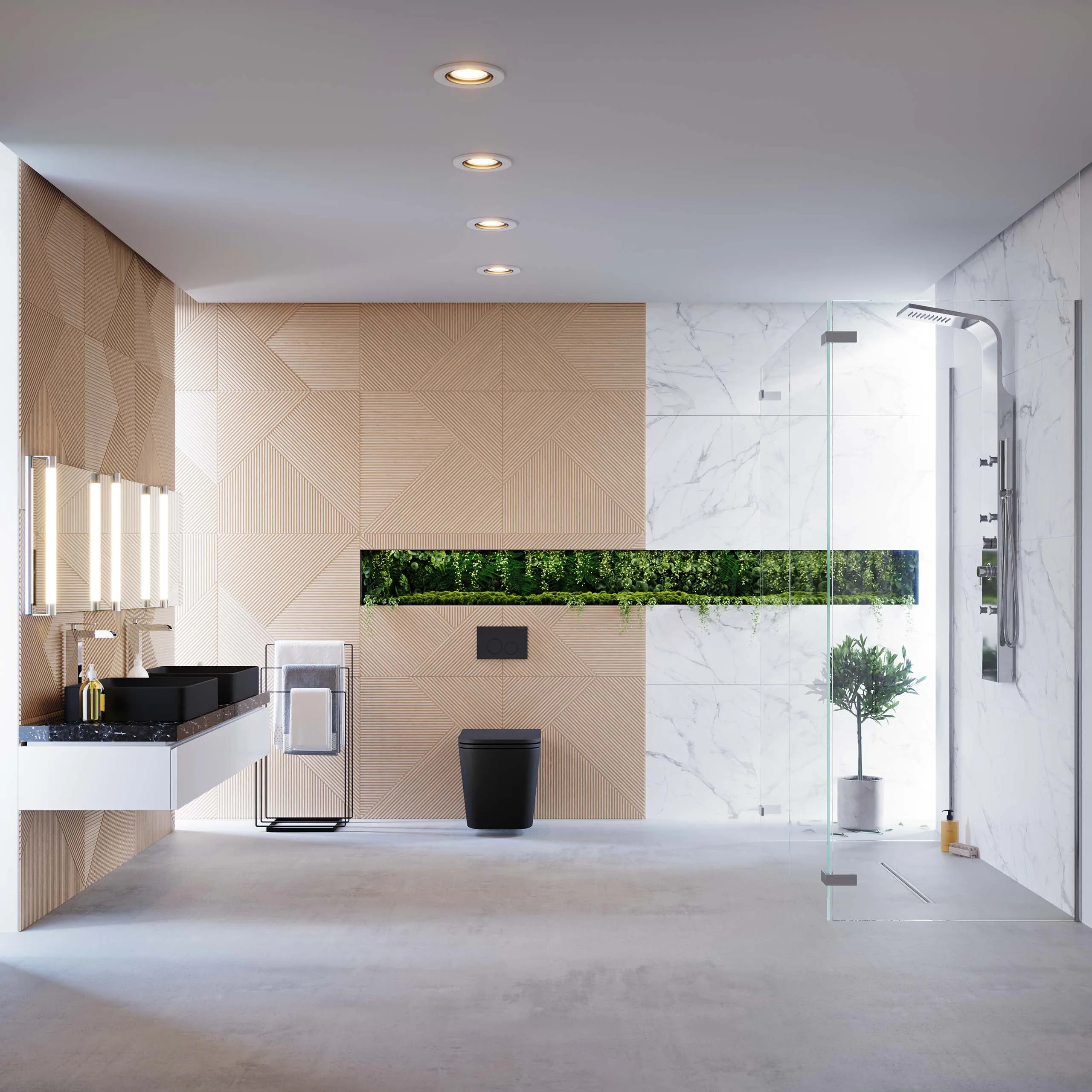 cgi visualization 3d rendering archviz architectural bathroom contemporary 3d corner