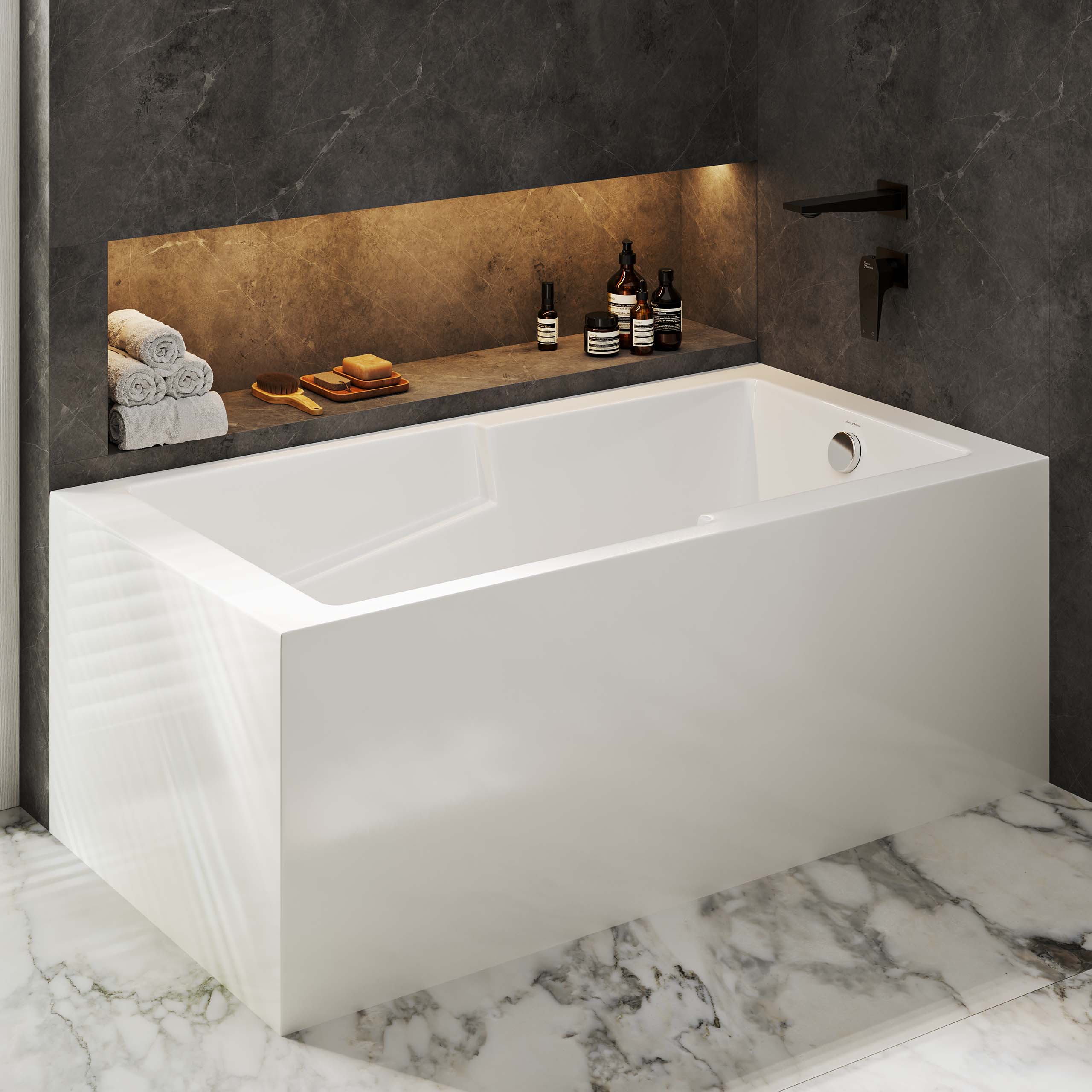 cgi visualization 3d rendering archviz architectural bathroom bathtube contemporary 3d corner