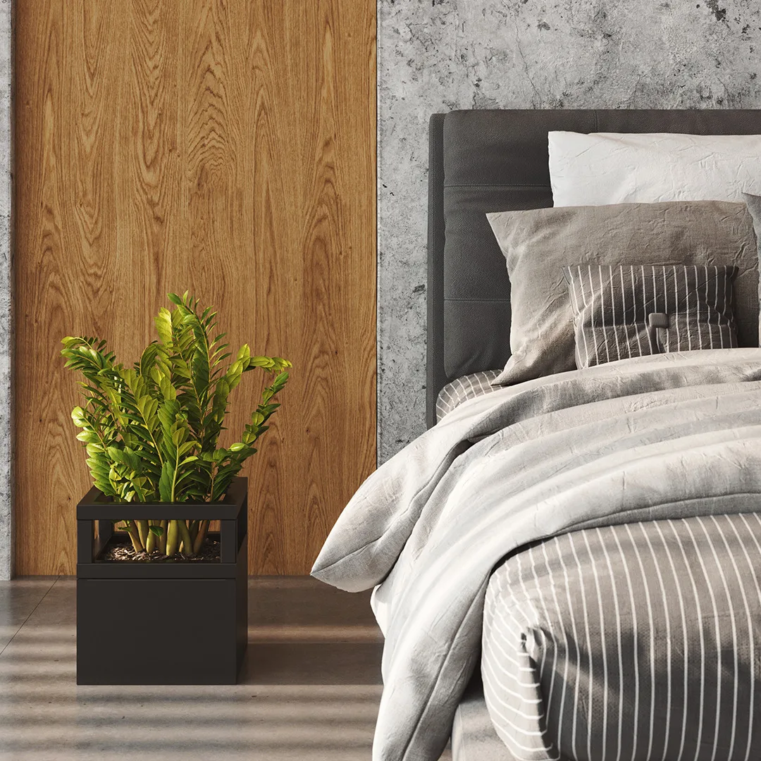 rendering 3d visualization interior product realistic 3d corner flower pot