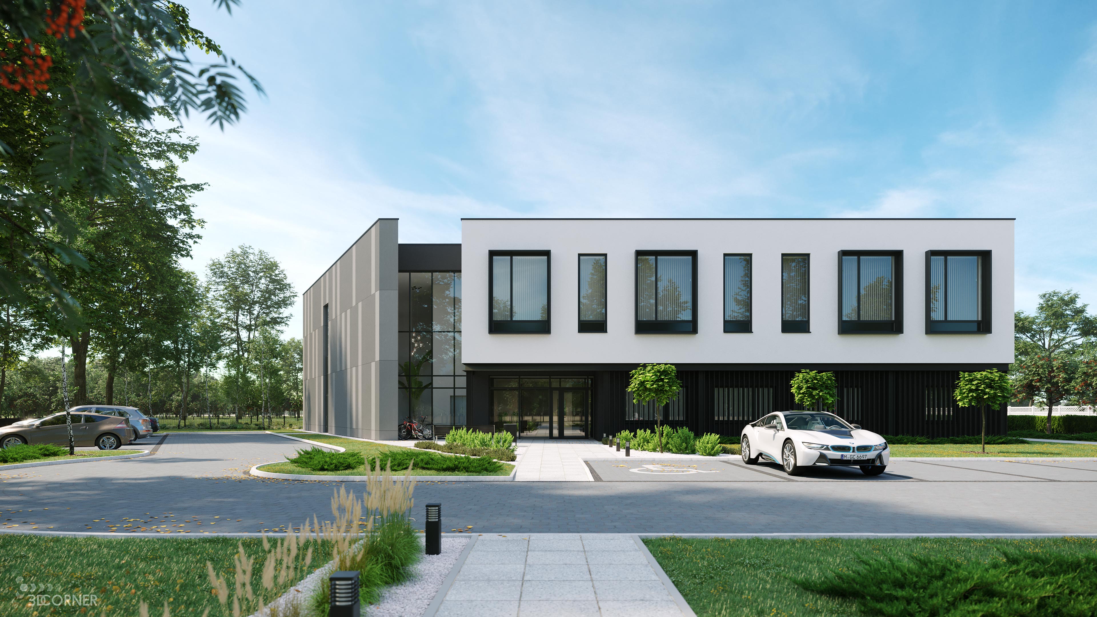cgi visualization 3d rendering archviz architectural apartments contemporary 3d corner office building