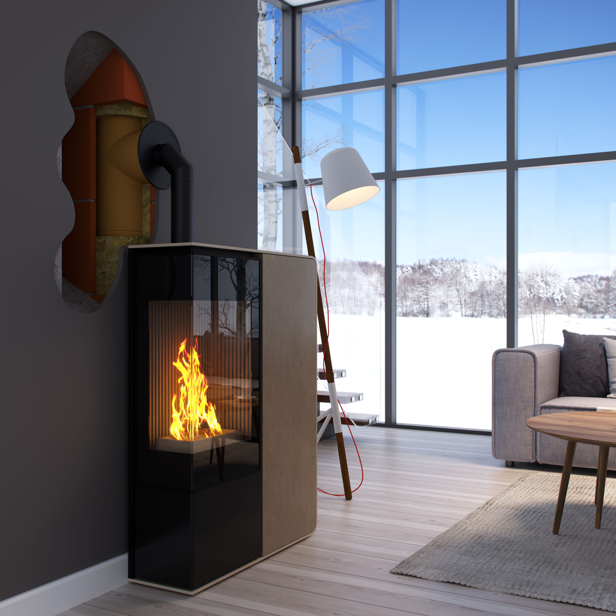 rendering-3d-visualization-technical-product-realistic-3d-corner-fireplace-chimney-connection
