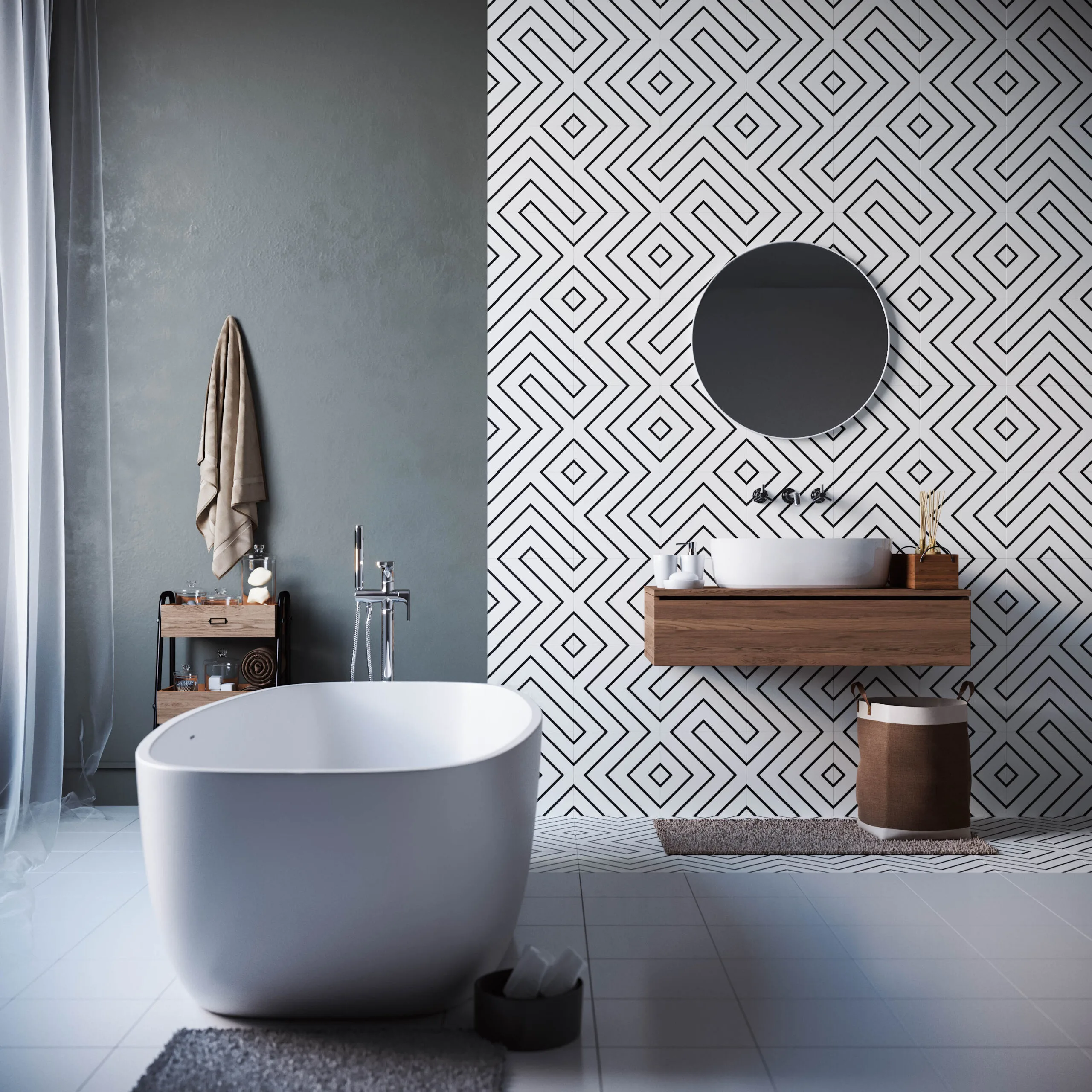 bath tiles visualizations MODWAY - TILES